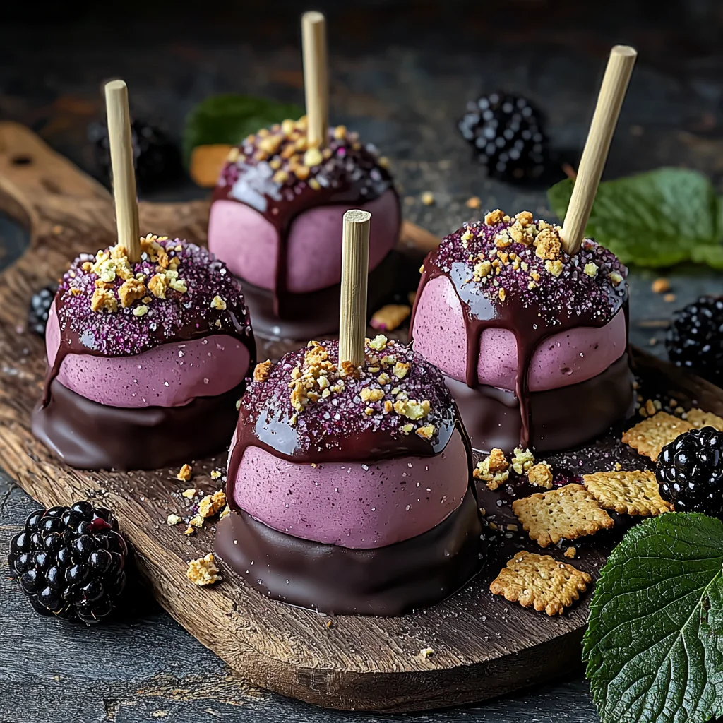 Forbidden Forest Blackberry Cheesecake Pops