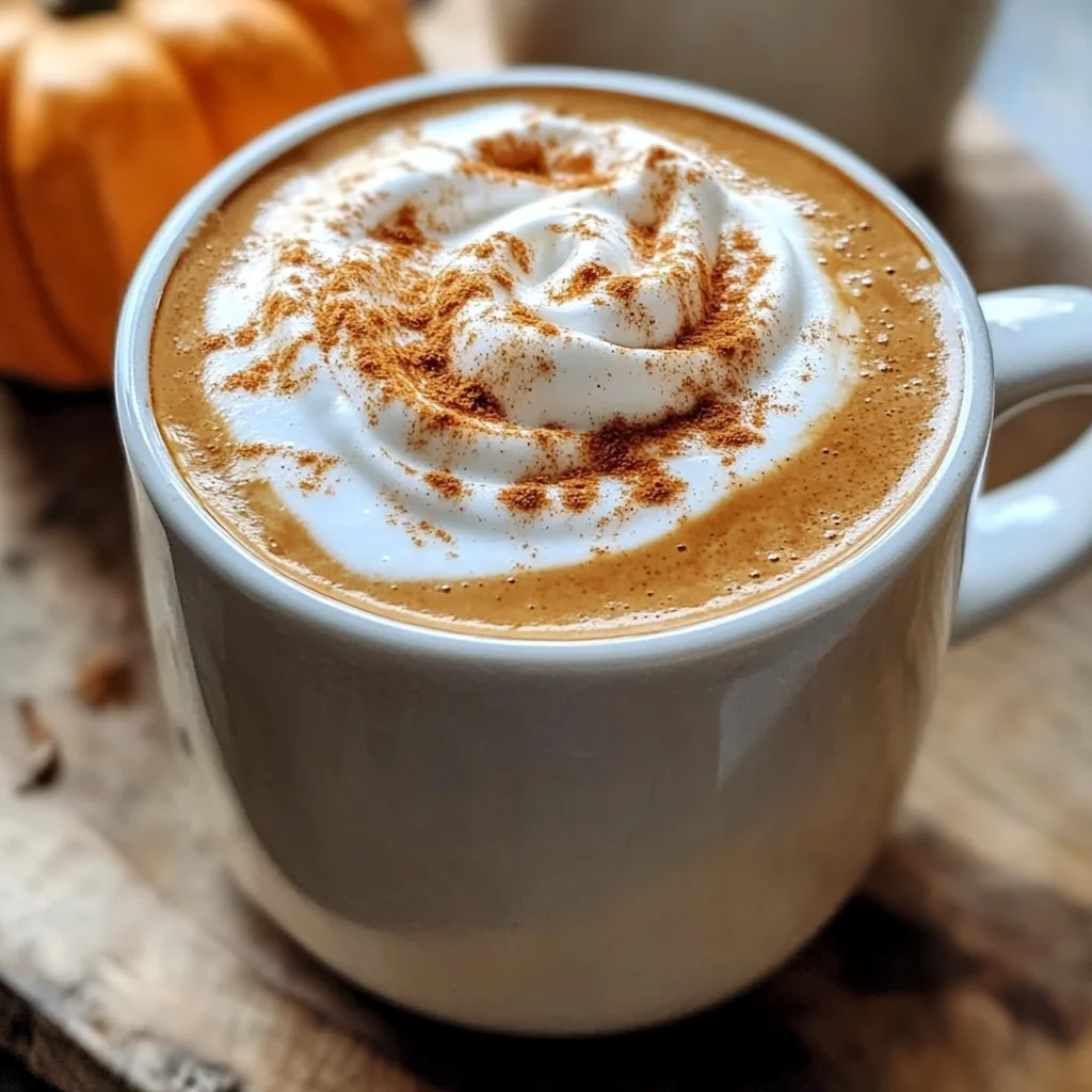 Healthy Homemade Pumpkin Spice Latte