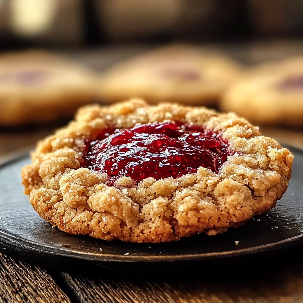 Indulgent Buttery Raspberry Crumble Cookies with Sweet Jam Filling