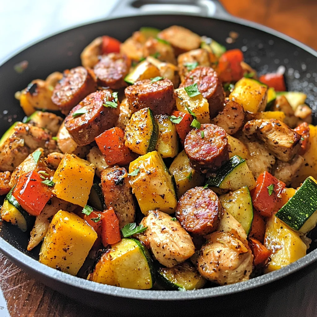 KETO CAJUN CHICKEN AND SAUSAGE