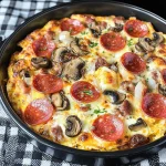 KETO PIZZA FRITTATA RECIPE