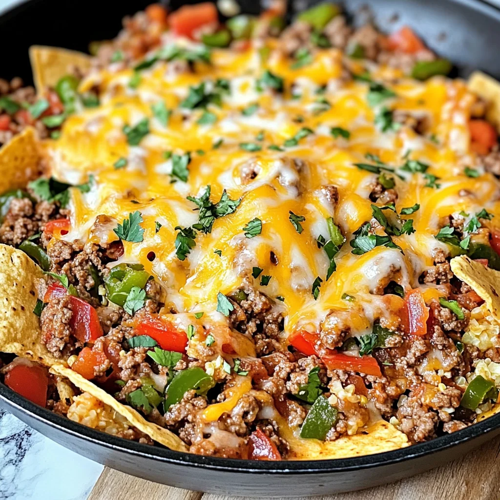 Keto Beef Burrito Skillet