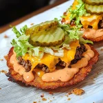 Keto Big Mac Cheese Crisps