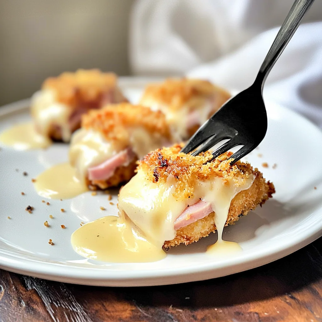 Keto Chicken Cordon Bleu Bites