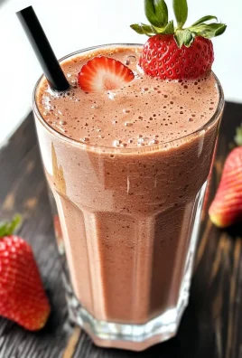 Keto Chocolate Strawberry Protein Smoothie