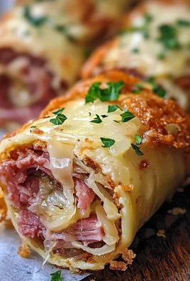 Keto Crispy Reuben Roll-Ups