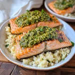 Keto Pesto Salmon Bowl