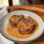 Keto Pork Chops In Tomato Cream Sauce