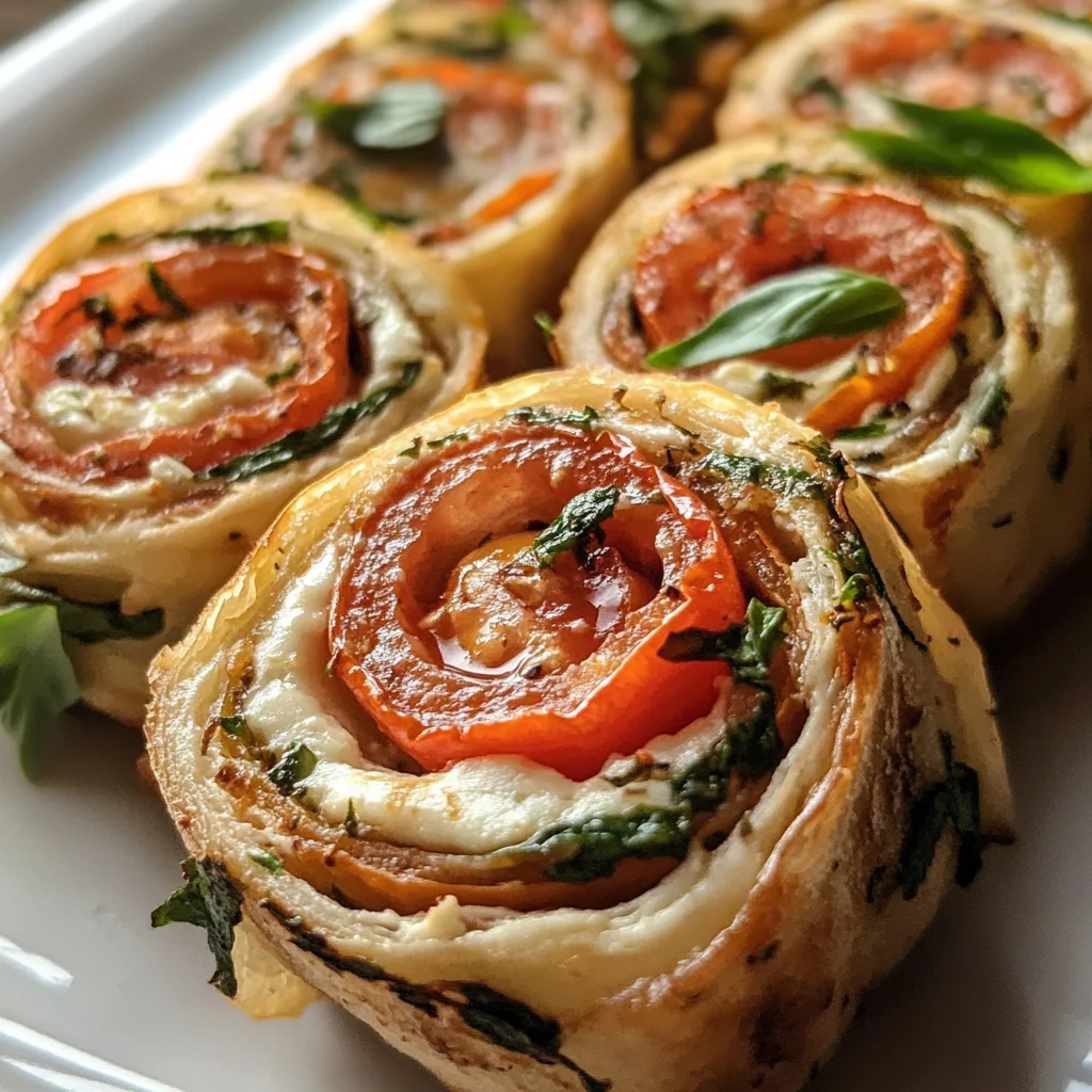 Keto Tomato Basil Cream Cheese Pinwheels