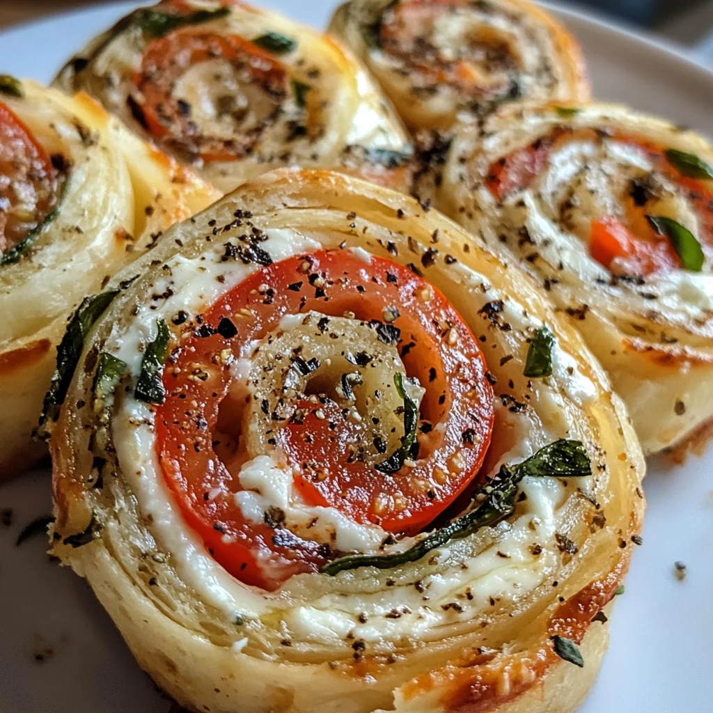 Keto Tomato Basil Cream Cheese Pinwheels image 2