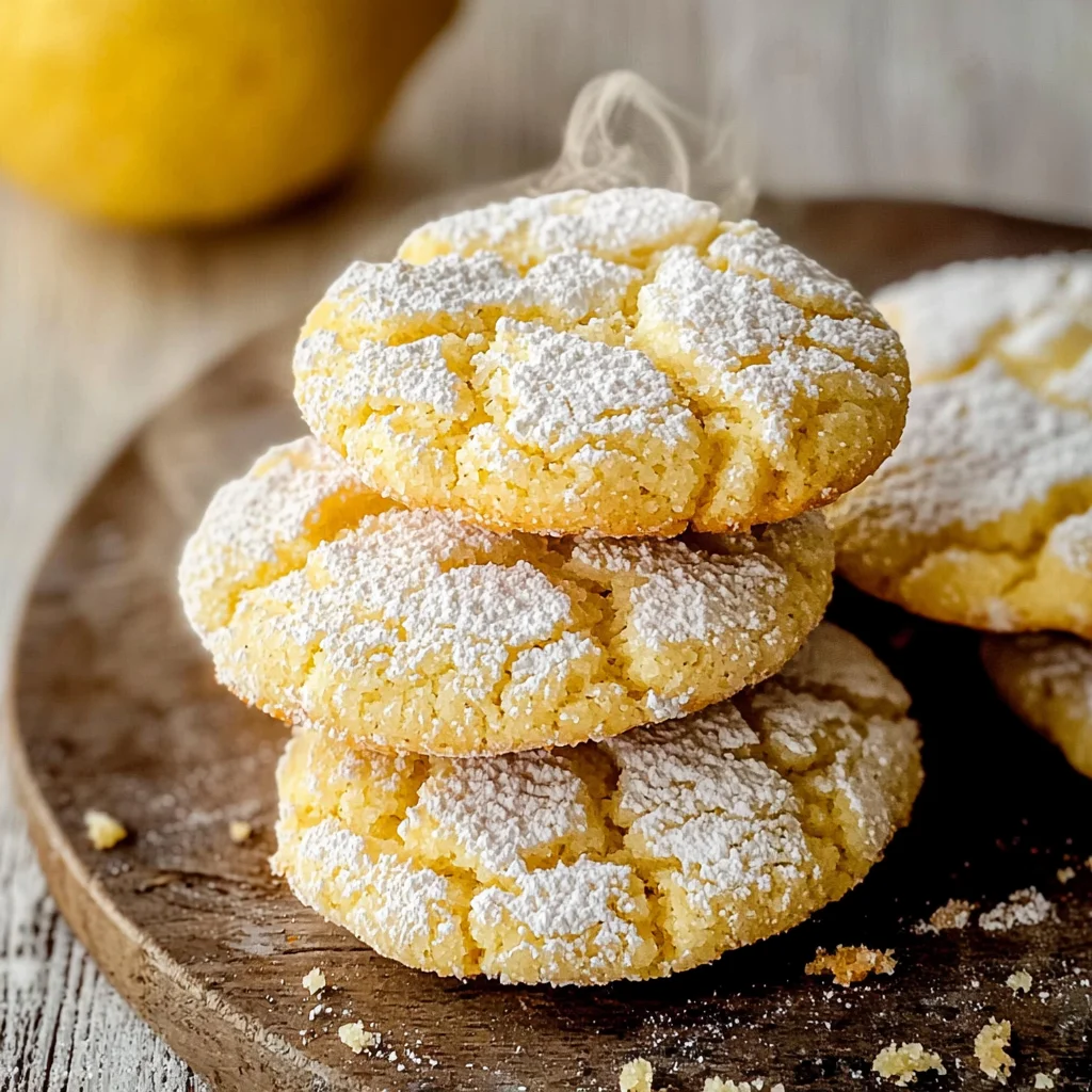Lemon Crinkle Cookies