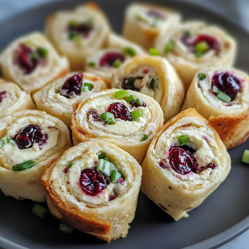 Low-Carb Cranberry Cream Cheese Pinwheels
