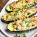 Low-Carb Parmesan Zucchini Boats