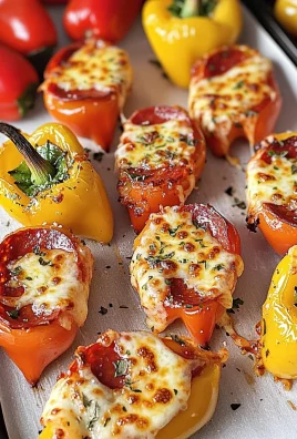 Low-Carb Pizza Pepper Poppers