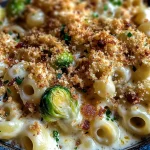 Mac and Cheese with Brussels Sprouts & Bacon Breadcrumbs