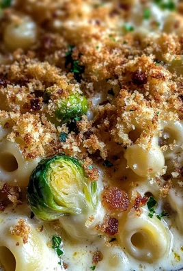 Mac and Cheese with Brussels Sprouts & Bacon Breadcrumbs