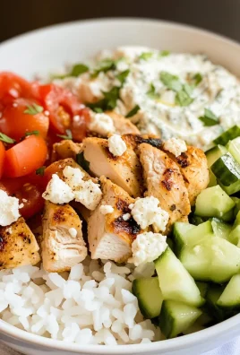 Mediterranean Chicken & Rice Bowls (SUPER Easy!)