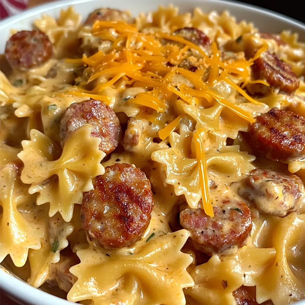 One Pot Creamy Cajun Sausage Pasta