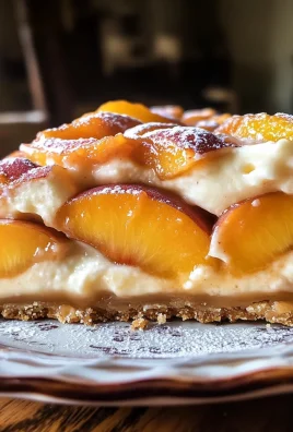 Peaches and Cream Pretzel Pie
