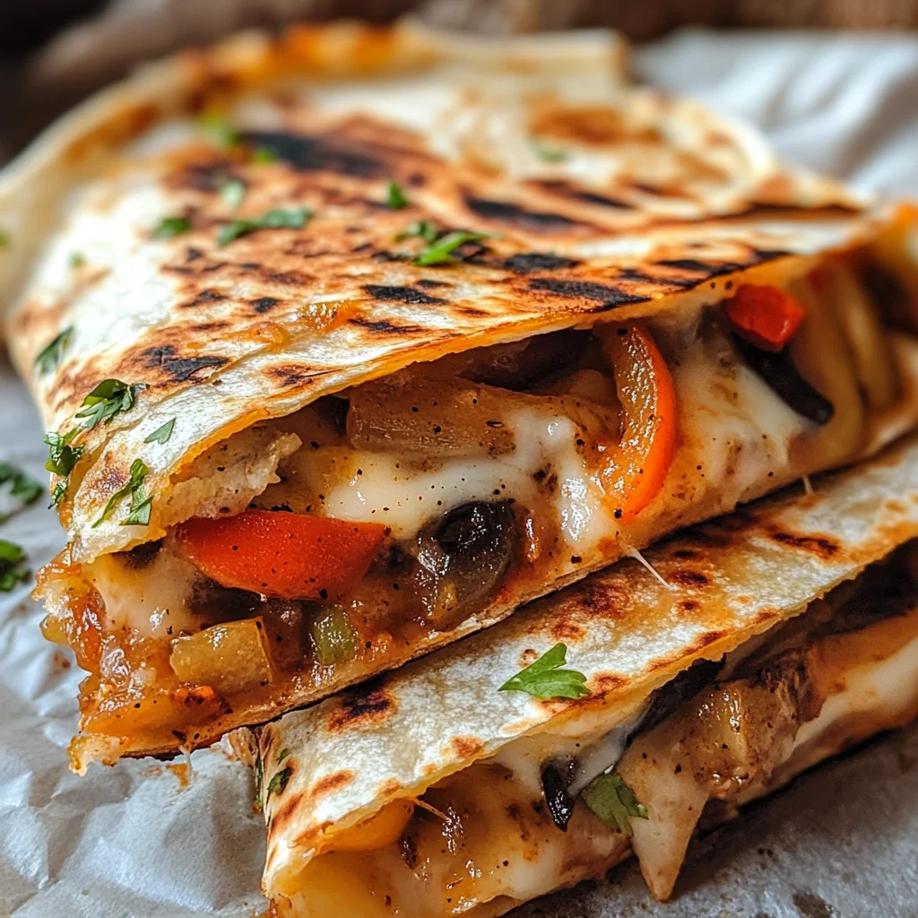 Roasted Chile Relleno Quesadilla (with Fajita Veggies) image 2
