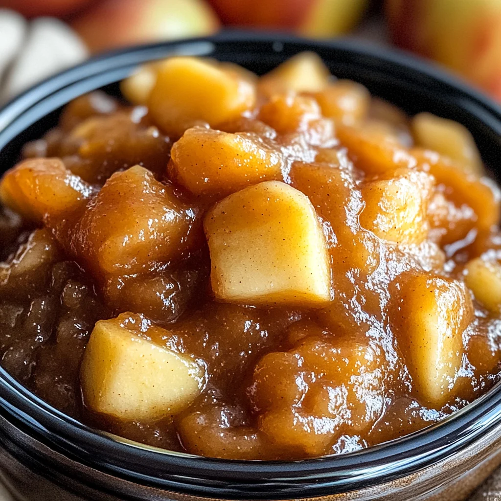 Slow Cooker Apple Sauce with No Sugar Added