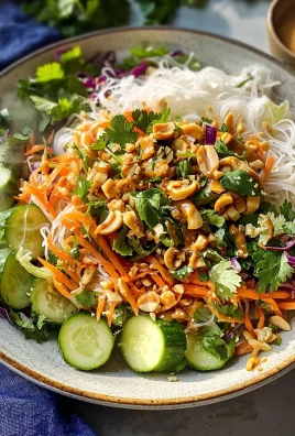 Spring Roll Salad with Peanut Dressing