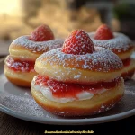 Strawberry Cheesecake Stuffed Donuts