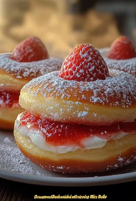 Strawberry Cheesecake Stuffed Donuts