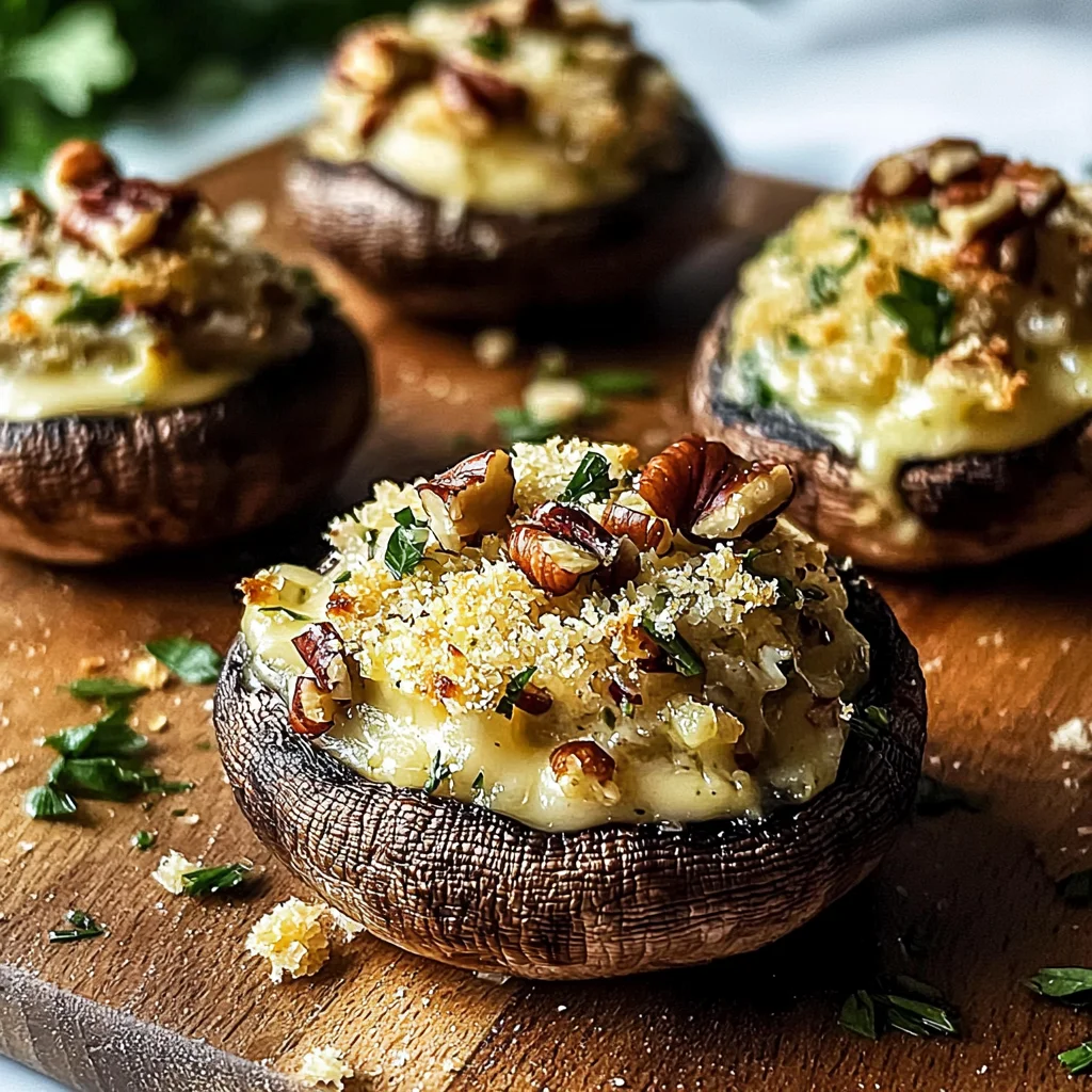 The BEST Stuffed Mushrooms