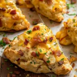 Air Fryer Apple Cheddar Bacon Scones