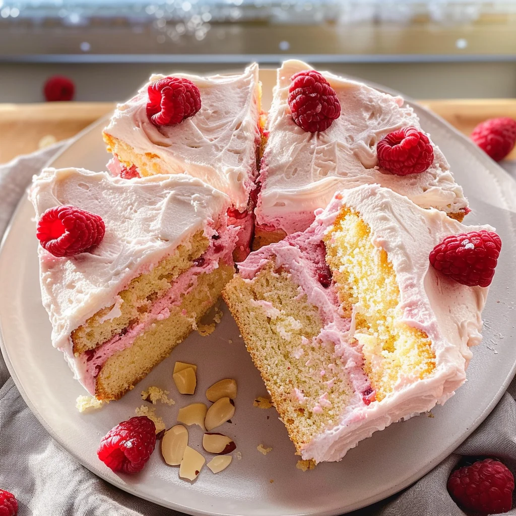 Almond Raspberry Cake