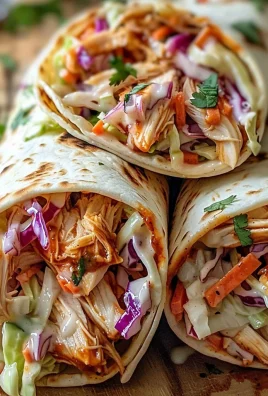 BBQ Chicken Coleslaw Wraps