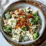 Bacon Broccoli and Ranch Chicken Salad
