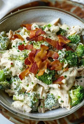 Bacon Broccoli and Ranch Chicken Salad