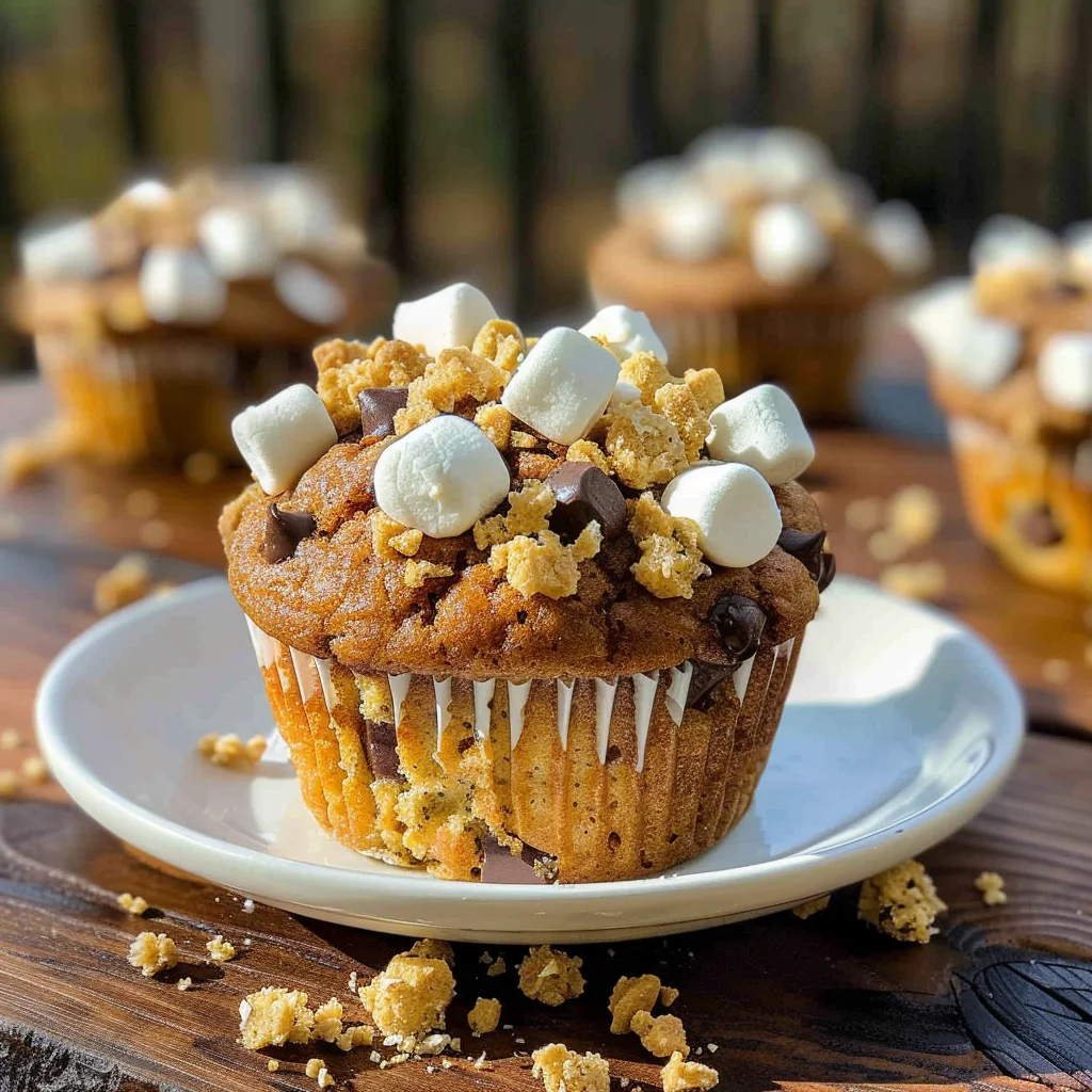 Banana S’mores Muffins