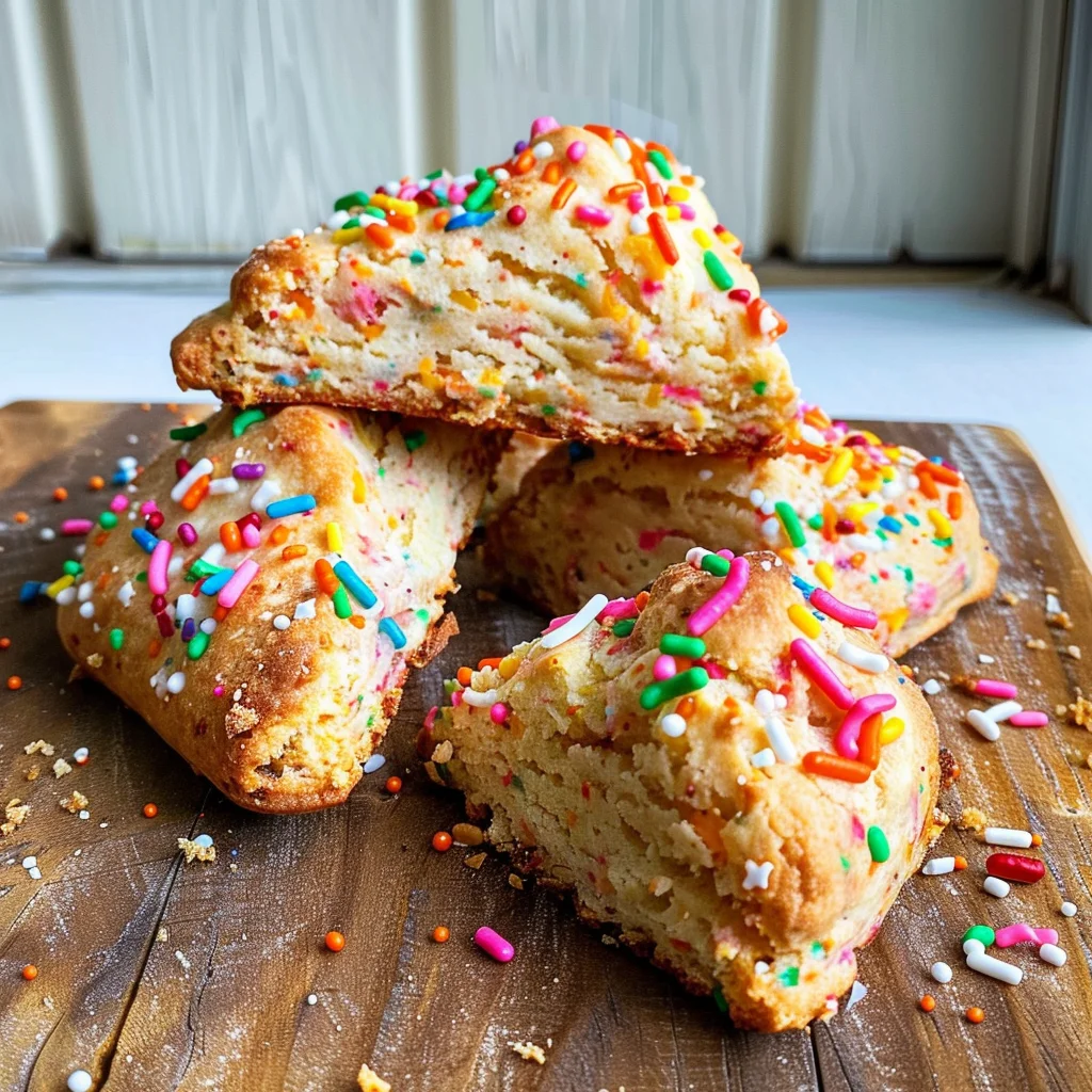 Birthday Cake Scones