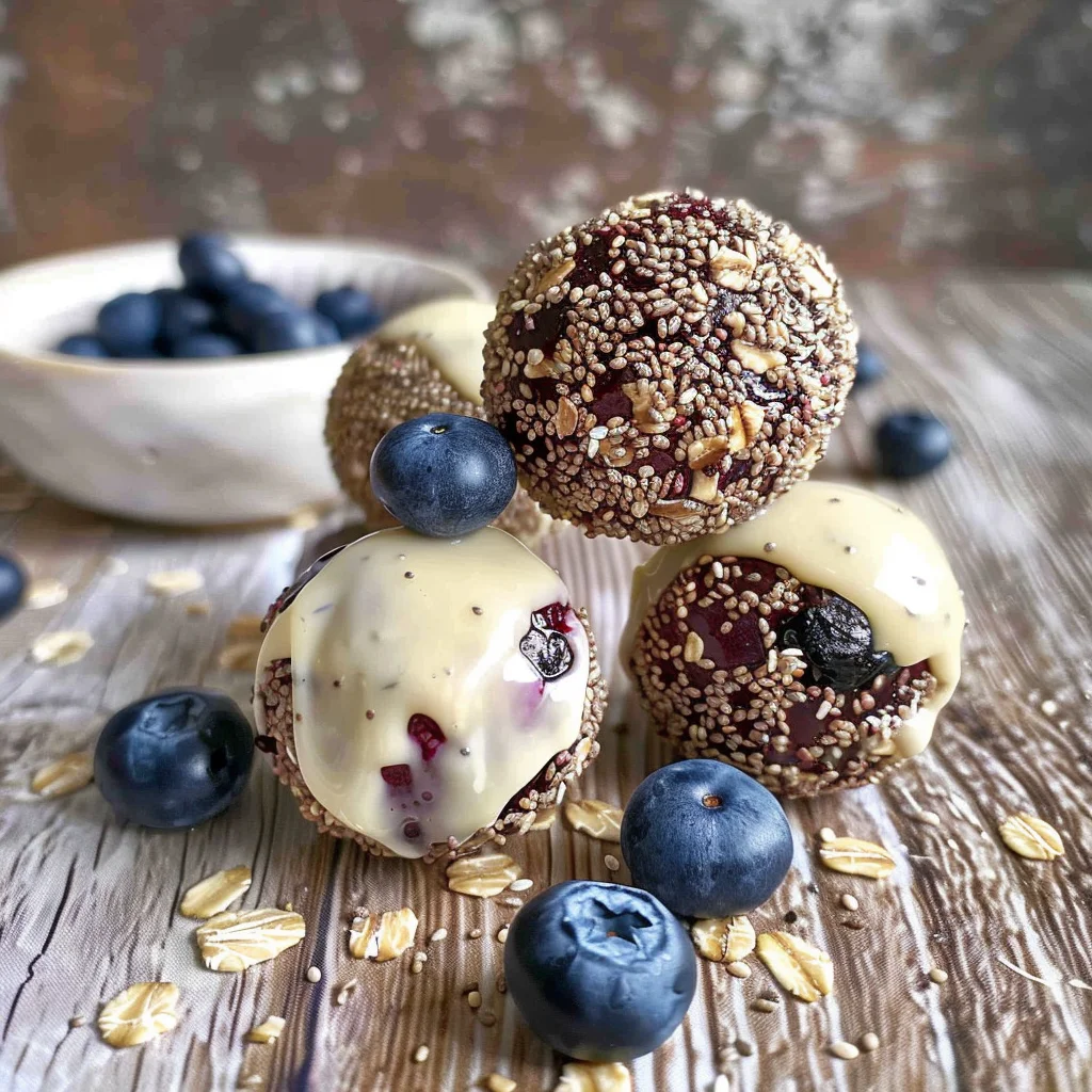 Blueberry Cheesecake Protein Bites – A No-Bake, High-Protein Snack