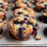 Blueberry Cream Cheese Protein Muffins