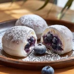 Blueberry Cream Mochi Buns