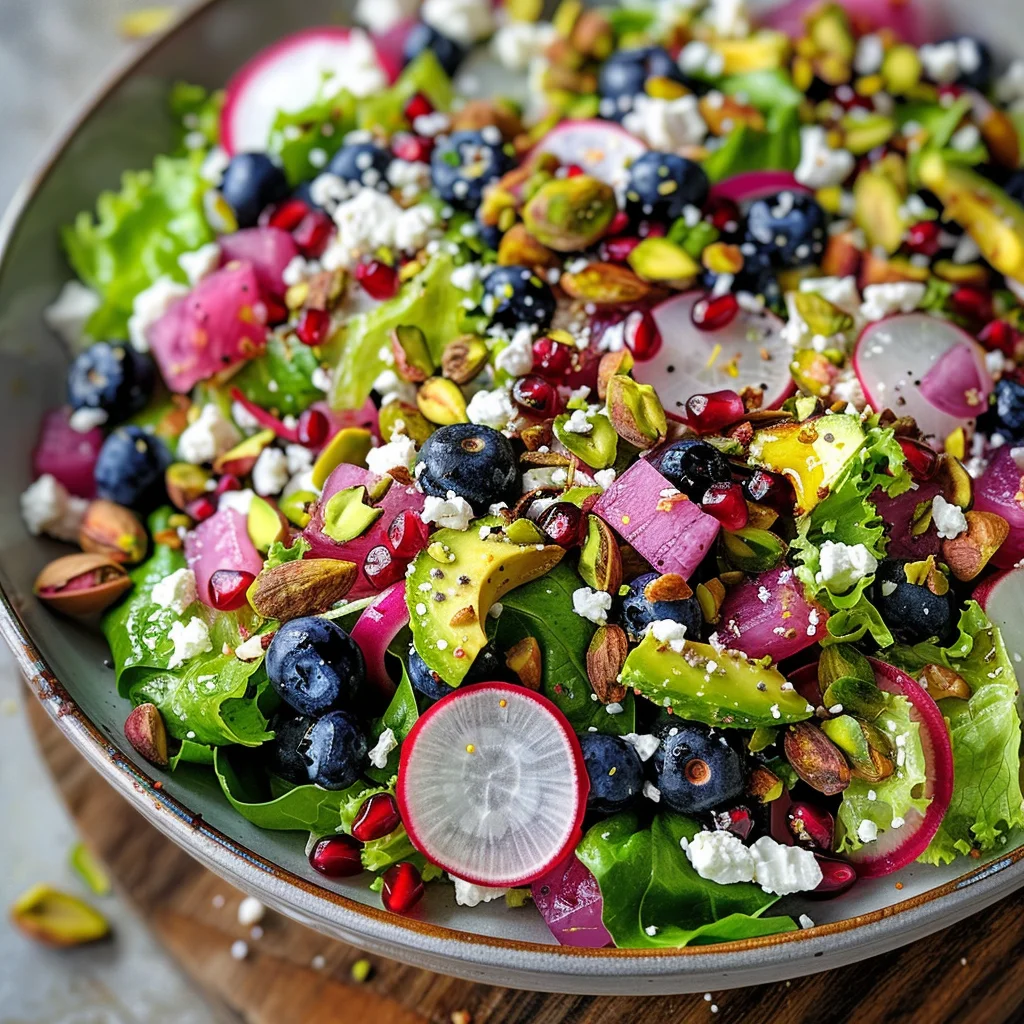 Blueberry Pistachio Spring Salad