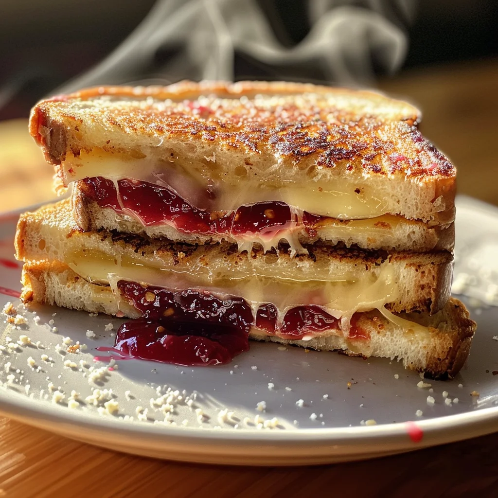 Brie & Raspberry Jam Grilled Cheese Sandwich image 2