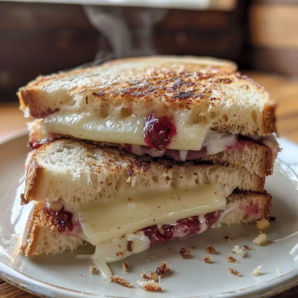 Brie & Raspberry Jam Grilled Cheese Sandwich image 3