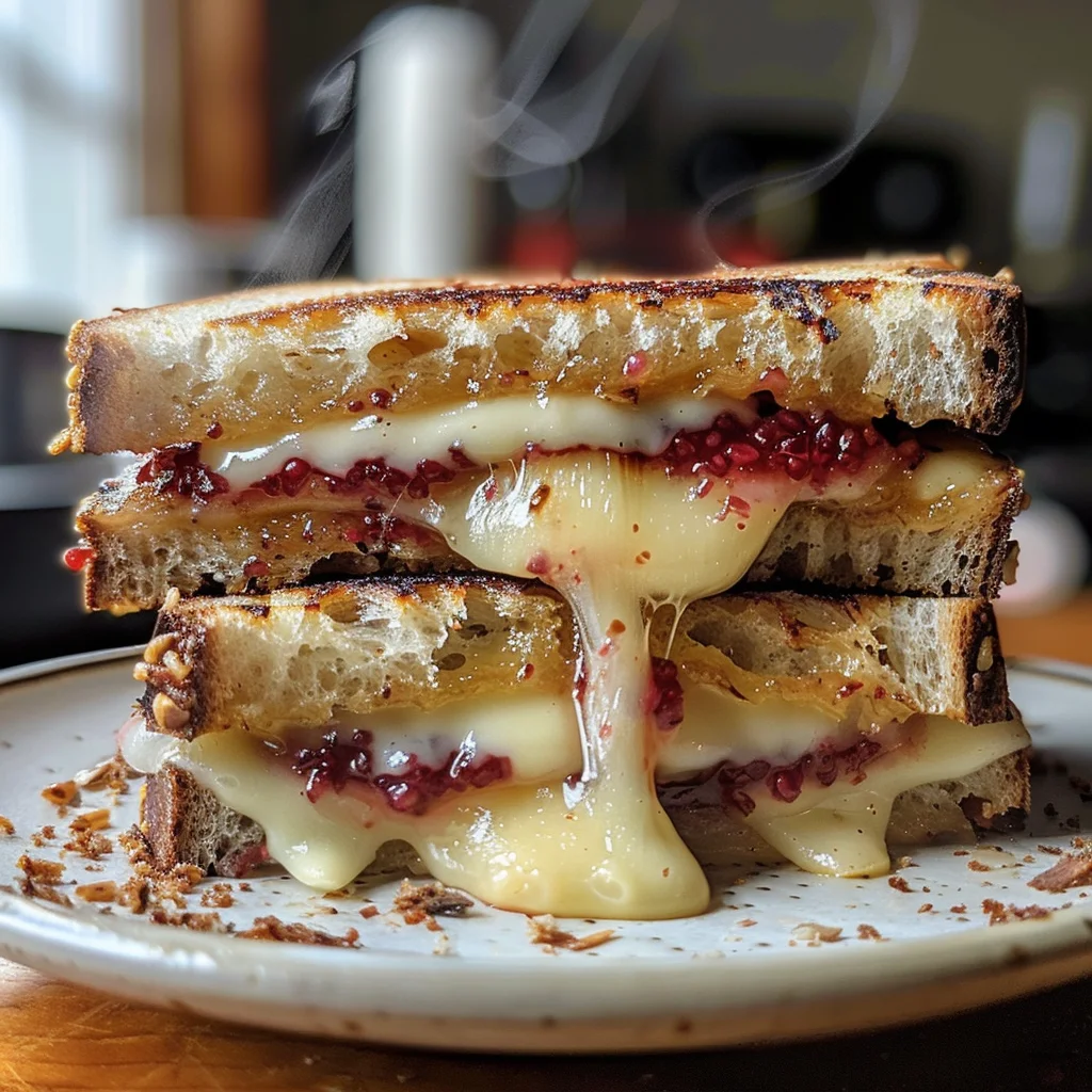 Brie & Raspberry Jam Grilled Cheese Sandwich image 4