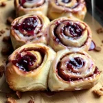 Cherry Cinnamon Rolls with Homemade Filling