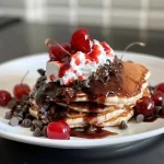 Chocolate Cherry Pancakes