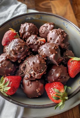 Chocolate Strawberry Frozen Yogurt Bites