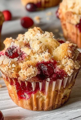 Cranberry Orange Muffins with Streusel