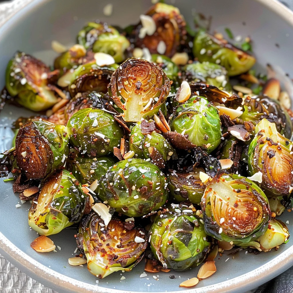 Crispy Air Fryer Brussels Sprouts (Keto, Low Carb)