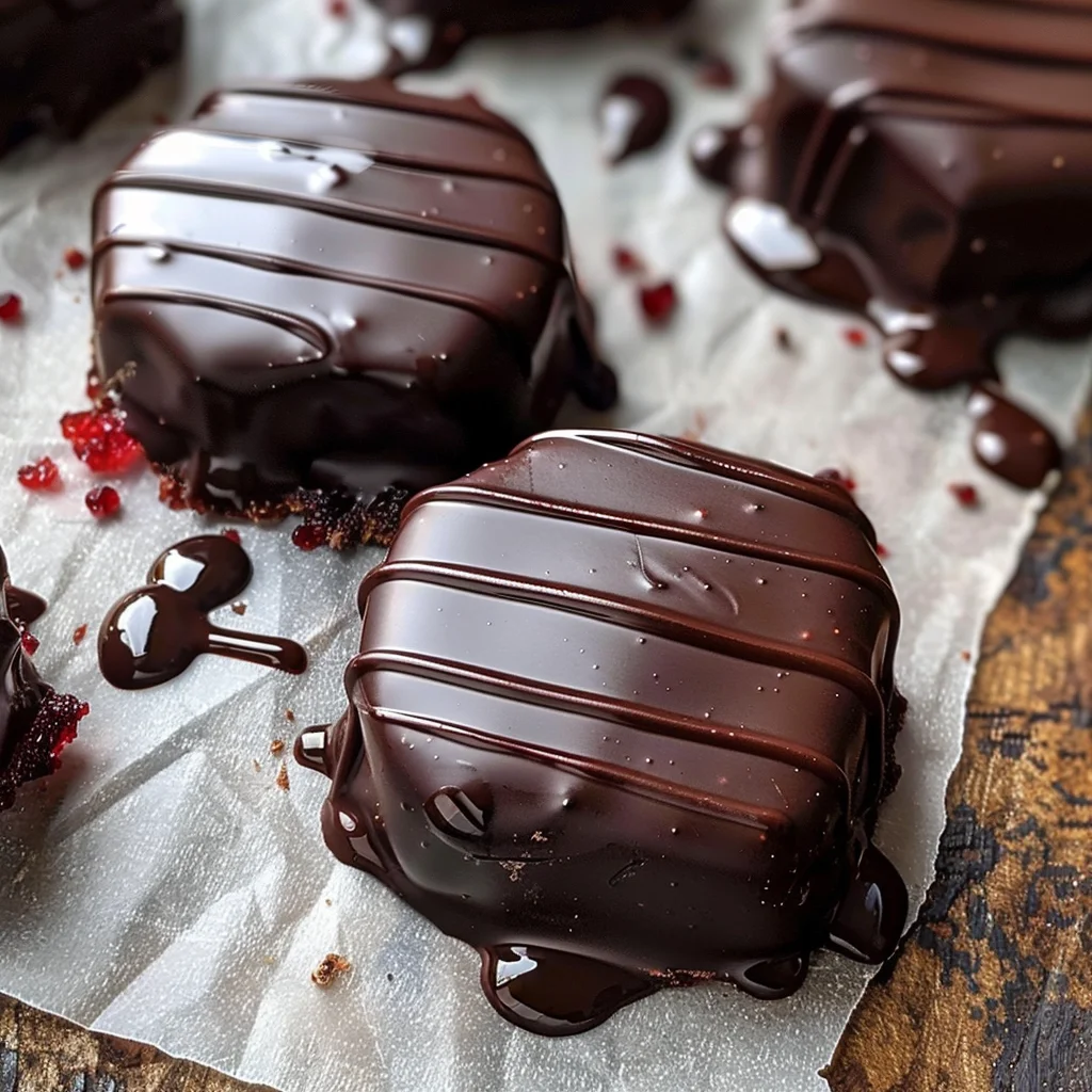 Dark Chocolate Covered Cranberry Sauce Bites