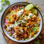 Delicious Street Corn Chicken Rice Bowl Recipe